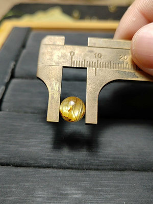 鈦晶珠徑9mm，重1.15g，純天然鈦晶珠子散珠單珠，發945 水晶 擺件 原石【楚風漢韻】