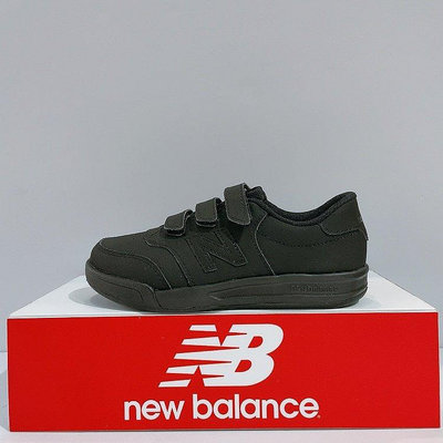 New Balance 中童 全黑 麂皮 寬楦 魔鬼氈 運動 休閒鞋 PVCT60RK