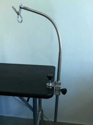 PRO 犬貓狗寵物美容桌用 白鐵不銹鋼可彎蛇管 不鏽鋼吹水機支架 掃水機腳架 固定架 夾座 夾具  950元