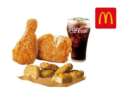 麥當勞 辣味麥脆雞腿*2+六塊麥克雞塊+可樂(中) 即享券