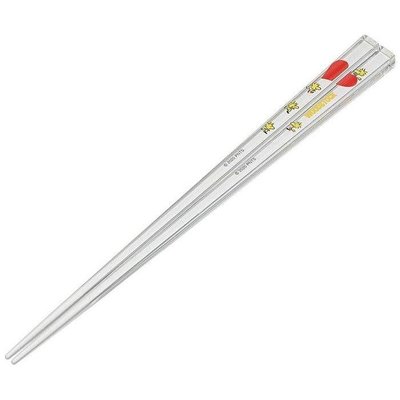 日本製 透明 筷子 21cm 塔克鳥 愛心 史努比 透明筷子 環保筷 卡通筷 塑膠筷 餐具 4973307519048
