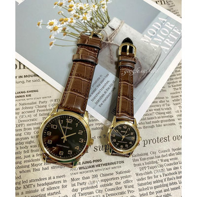 經緯度鐘錶 CASIO簡潔俐落 內斂氣質指針腕錶 皮革錶帶 時尚必備 公司貨 MTP-V001GL 、MTP-V001L