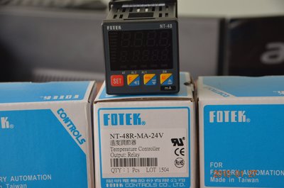 陽明Fotek PID+Fuzzy 溫度控制器 NT-48R-MA 電流輸入型
