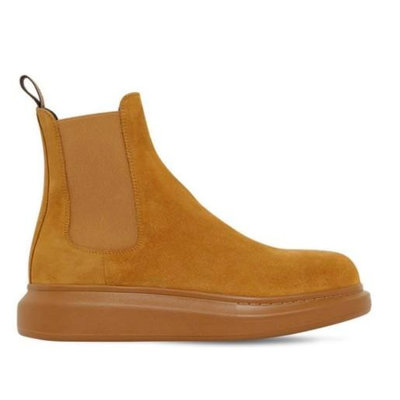 Alexander McQueen 棕色麂皮高筒靴