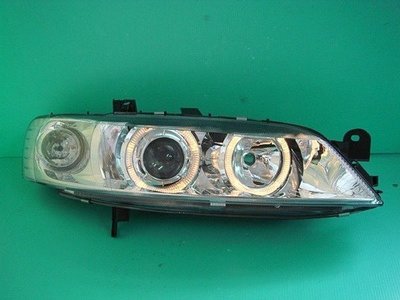 》傑暘國際車身部品《 真正限量版VECTRA 96-99年雙光圈晶鑽.黑框魚眼大燈限量供應