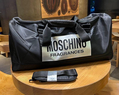 Moschino 黑色大容量旅行包 運動包 健身包 球包 超值超實用????