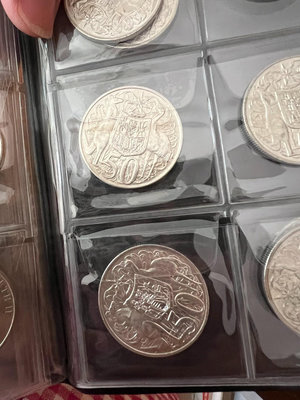 【二手】 1966年澳大利亞50分銀幣2950 錢幣 硬幣 紀念幣【明月軒】