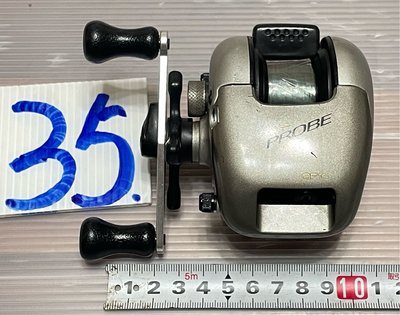 采潔 日本二手外匯釣具 PROBE QP10韓國製小烏龜 路亞 鐵板 釣竿 捲線器 編號Q35
