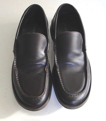 BANANA REPUBLIC 正品 男士 咖啡色 皮鞋  男鞋 8 1/2 D  MADE IN ITALY