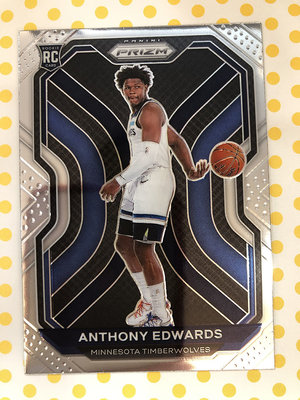 2020-21 NBA Panini Prizm #258 Anthony Edwards RC 新人 金屬卡