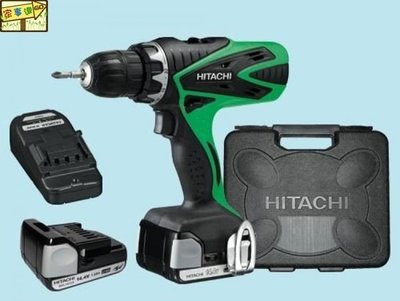 [ 家事達 ]HITACHI-DS14DSFL 日立 3分充電式起子電鑽機-14V 特價