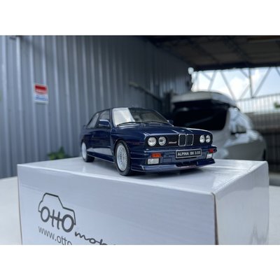 已賣出 OTTO 1/18 BMW E30 M3 ALPINA B6 1989 3.5S 藍色 樹酯車