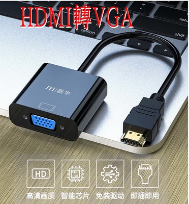 HDMI轉VGA 訊號轉換器 1080P FHD HDMI VGA 轉接線 筆電 電腦 轉接頭 螢幕 投影機
