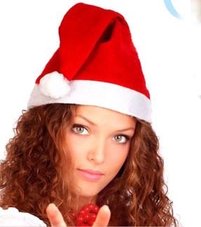 聖誕節裝飾品 聖誕成人紅色普通聖誕帽子聖誕老人/兒童聖誕帽批發