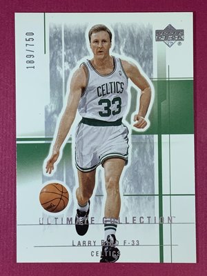 2003-04 UD Ultimate Collection #7 Larry Bird 189/750 Celtics