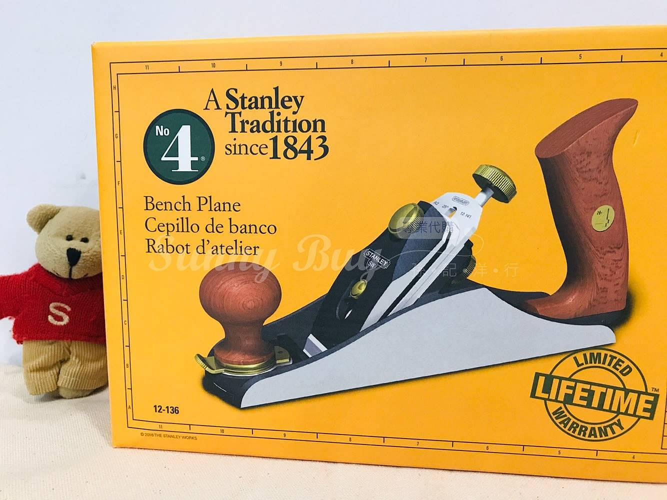 STANLEY 12-136 No. 4 Bench Plane 