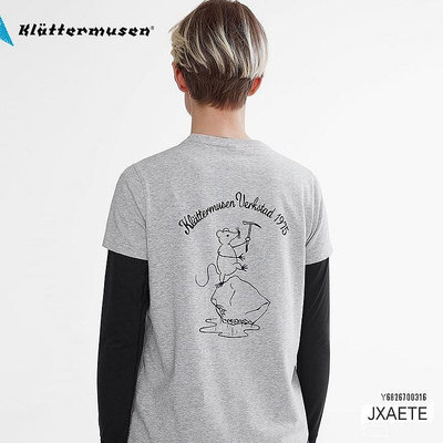 Klattermusen 山鼠男女棉休閒短袖 T 恤上衣【JXAETE】