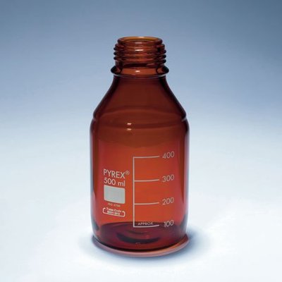 『德記儀器』《PYREX》茶色廣口血清試藥瓶 GL45 Bottle, Media, Screw Cap, Amber