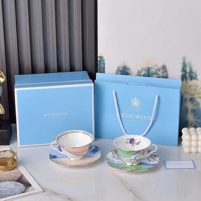 英國WEDGWOOD瑋致活漫游美境咖啡杯歐式下午花茶茶杯套裝禮盒裝