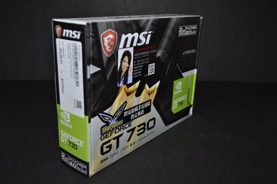 少用極新！MSI 微星 N730-2GD3V3 (GT730 2G GDDR3 HDMI DVI D-Sub)