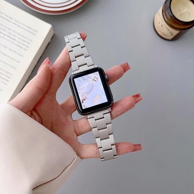 時尚小蠻腰 快拆 適用於 Apple Watch 8男女腕帶7 5 6 SE 折疊卡扣45mm 44mm不鏽鋼錶帶