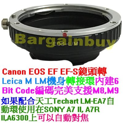 無限遠對焦 EF EOS 鏡頭 轉 Leica M LM 相機身 轉接環 可搭 天工 LM-EA7 EOS-LM