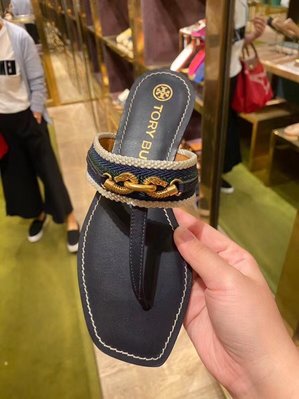 ╭☆包媽子店☆Tory Burch Jessa Thong Sandals 夏季夾腳涼鞋((2色))