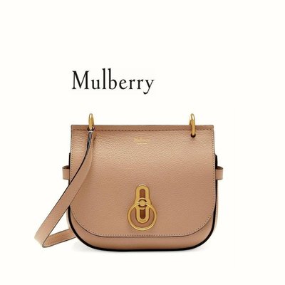 Mulberry  ( 裸粉色×金屬金色 ) 真皮 小肩背包 斜背包 側背包｜100%全新正品｜特價！