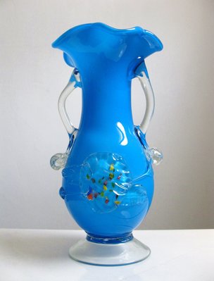【ZEN CASA】早期台灣手工老玻璃花瓶花器