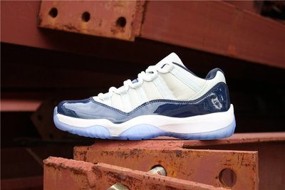 Air Jordan aj11 AJ11 藍白 經典 低筒 休閒運動籃球鞋 男鞋 528895-007