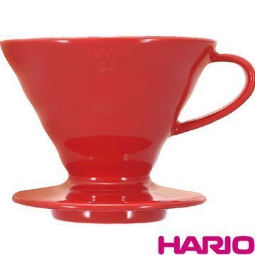 【多塔咖啡】HARIO V60 陶瓷圓錐濾杯 VDC-02R 紅色款 1~4杯用 手沖專用 日本製造 附量匙