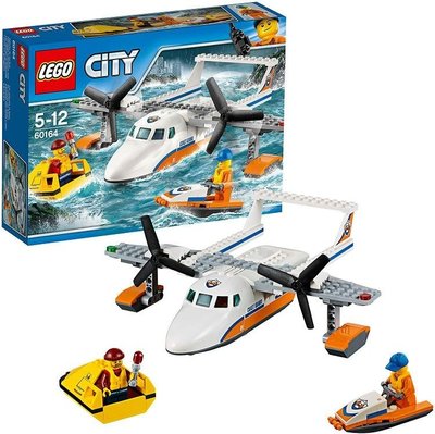 全新未拆正品 現貨 樂高 LEGO 60164 城市 CITY系列 海岸巡防救援飛機 水上救援飛機 Sea Rescue Plane