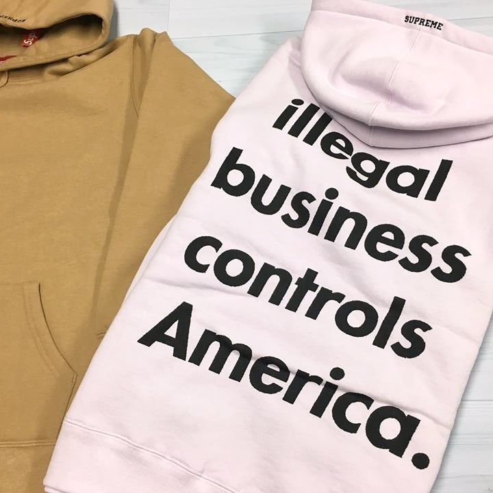 supreme illegal business hoodie