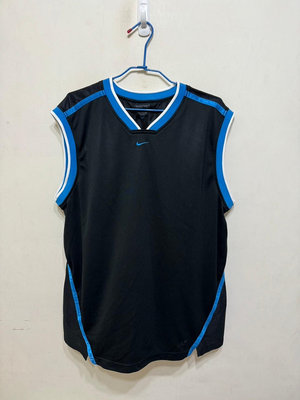 「 二手衣 」 Nike 男版籃球衣 XXL號（黑藍）91
