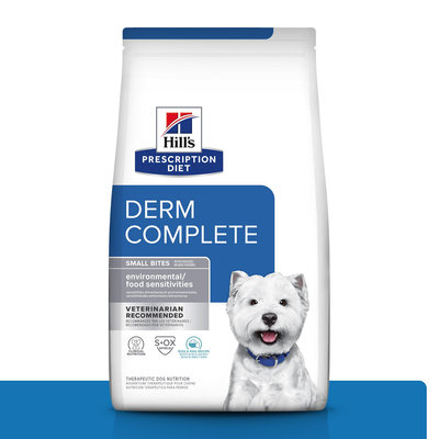 【饅頭貓寵物雜貨舖】希爾思 Hill's 犬用 Derm Complete 皮膚全能照護 處方飼料(小顆粒)