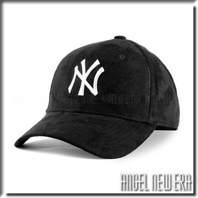 【PD帽饰】【ANGEL NEW ERA 】MLB Old Fashioned Cap NY 紐約 洋基 類 麂皮 老帽 黑 鴨舌