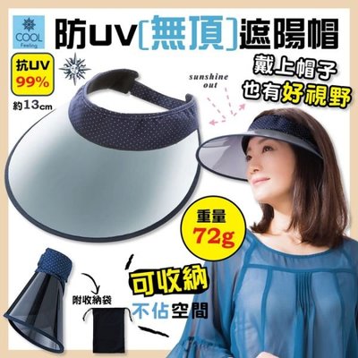 COOL UV CUT 中空 防曬 遮陽帽 99% 抗UV 防紫外線