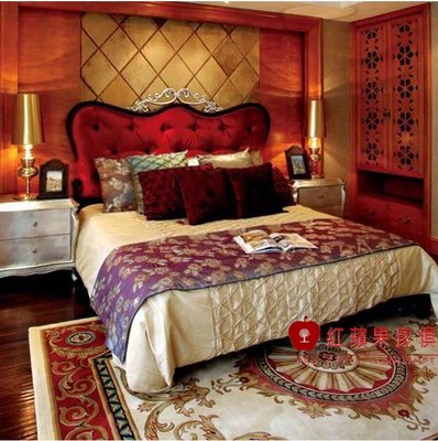 [紅蘋果傢俱] WJ 大師原創瑪莉蓮系列 歐式家具 法式雙人床 5尺 6尺 床台 雕花 床架 現貨