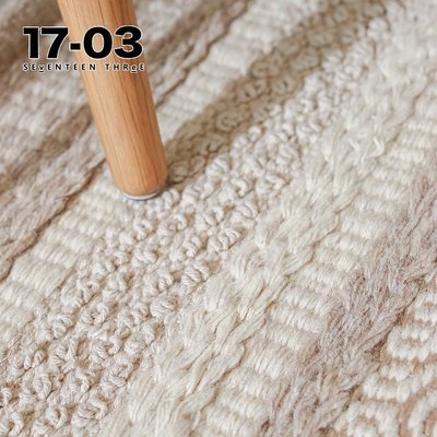 特賣-印度原裝進口客廳地毯高端羊毛手工編織茶幾地墊沙發ins北歐風格