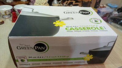 GreenPan 24cm 4.6L Casserole Pan 雙耳鍋  全新品