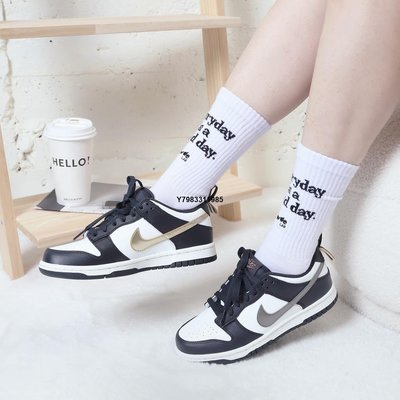 Nike Dunk Low (GS) " Pull Tab " 黑白熊貓 金銀雙勾 女鞋 慢跑鞋 DH9764-001
