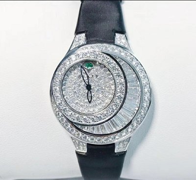 專櫃正品 GRAFF 英國珠寶之王 新款 18K白金 滿天星 33mm 原鑽 鑽石腕錶（全新現貨！優惠促銷中）