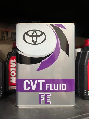 自取1350元【阿齊】TOYOTA CVT FE Fluid 日本原裝進口 豐田 無段變速箱油 變速箱油 鐵罐 4公升