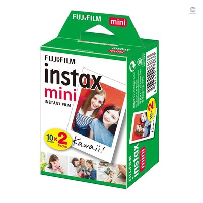 Fujifilm Instax Mini 20 張白色膠片相紙快照相冊即時打印適用於 Fujifilm