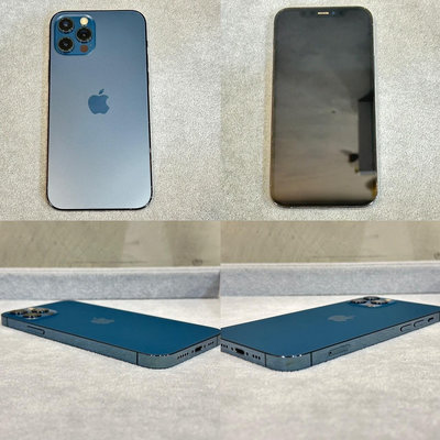 【膜職人文衡】Apple Iphone 12pro 藍256G 77% 蘋果手機