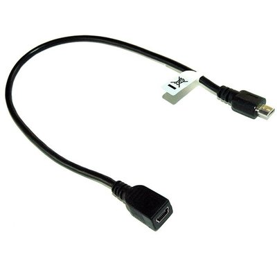 小白的生活工場*FJ US2008 Micro USB 轉 mini 5pin (母) /25cm