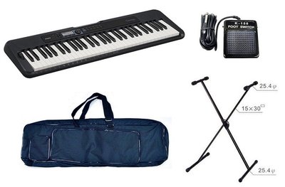 全新 CASIO 卡西歐 CT-S300 電子琴 61鍵電子琴 台製琴架＋台製琴袋＋踏板