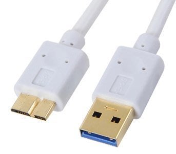 USB 3.0資料傳輸線[A公 對Micro B] 1.5米,鍍金接頭(用於2.5吋U3外接行動硬碟)