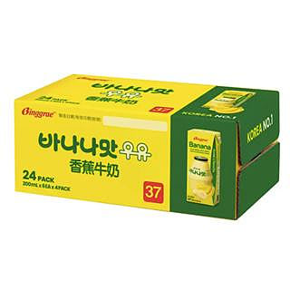 【橦鴻企業社＿酷襪襪坊】 韓國 賓格瑞 Binggrae香蕉牛奶、草莓牛奶、保久調味乳200MLX24入