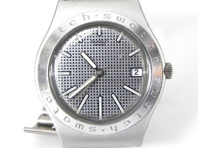 石英錶 [SWATCH A2535S] 銀色金屬錶+金屬編織錶帶[銀色面] 軍錶/時尚/中性錶